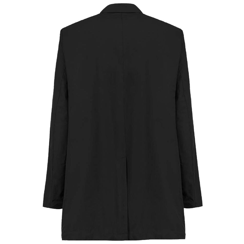 People Of Shibuya Black Polyester Men's Trench Coat - ACCEXO