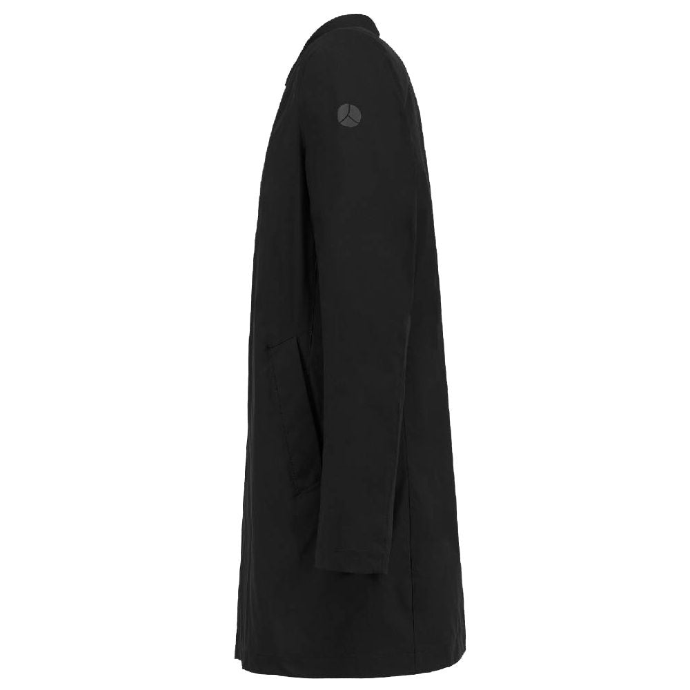People Of Shibuya Black Polyester Men's Trench Coat - ACCEXO