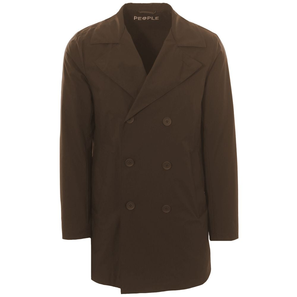 People Of Shibuya Brown Polyester Riciclato Jacket - ACCEXO