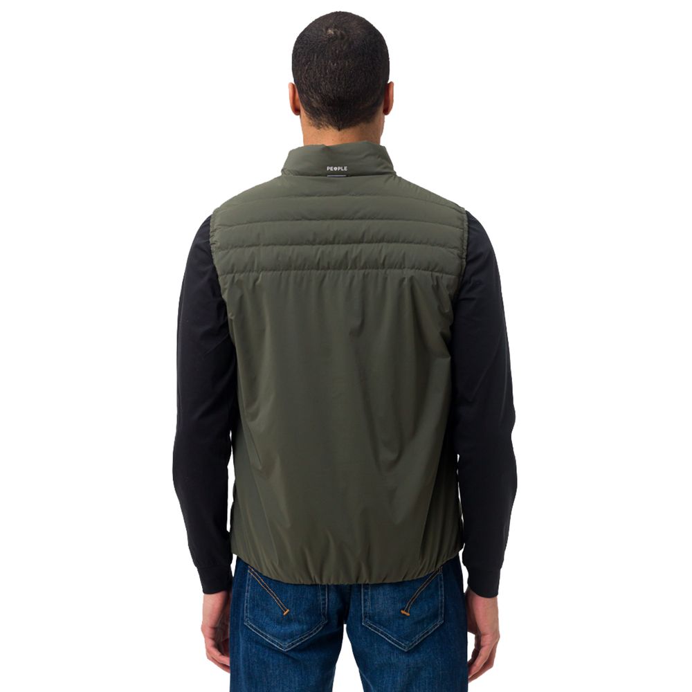 People Of Shibuya Green Polyester Vest - ACCEXO