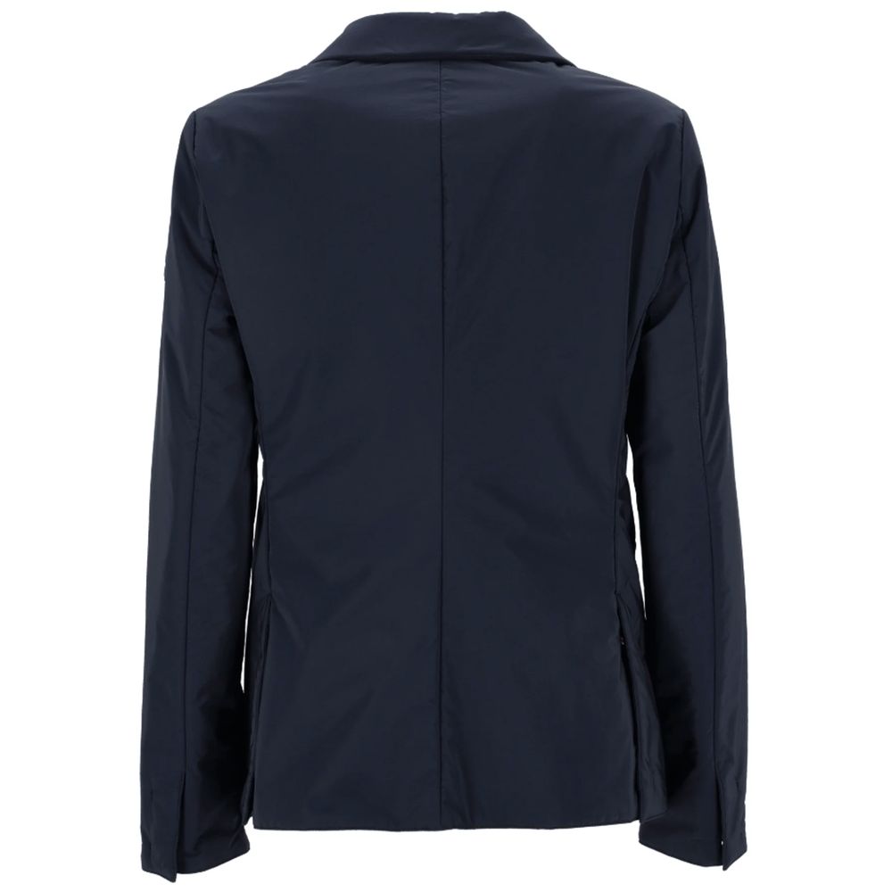 People Of Shibuya Blue Polyester Jackets & Coat - ACCEXO