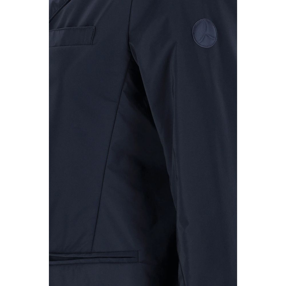 People Of Shibuya Blue Polyester Jackets & Coat - ACCEXO