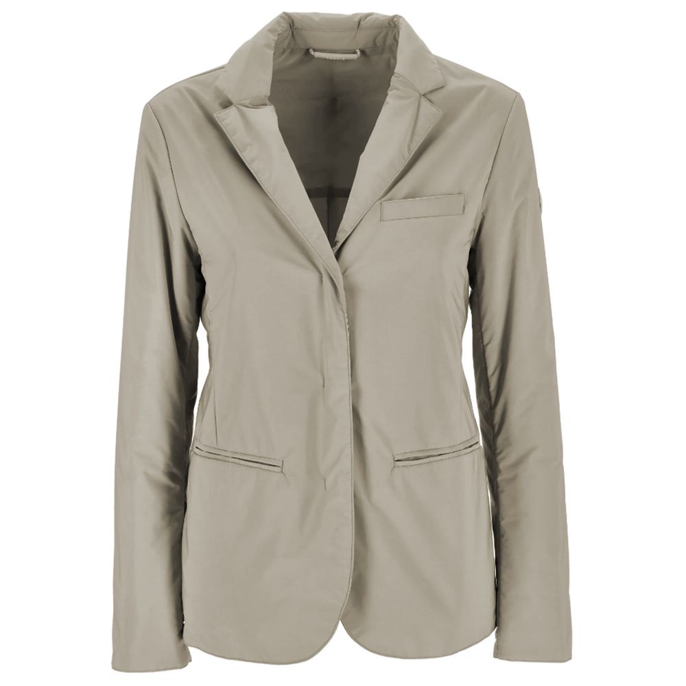 People Of Shibuya Beige Polyester Jackets & Coat - ACCEXO