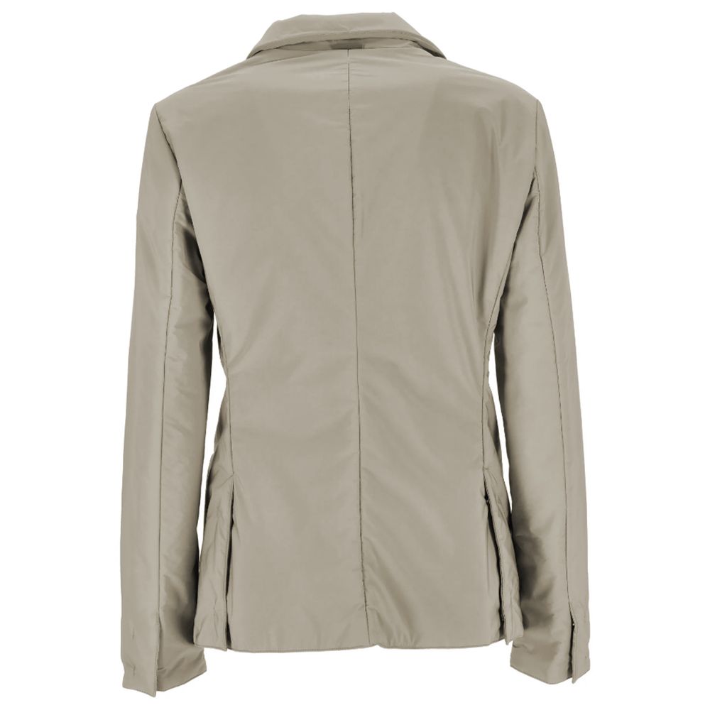 People Of Shibuya Beige Polyester Jackets & Coat - ACCEXO