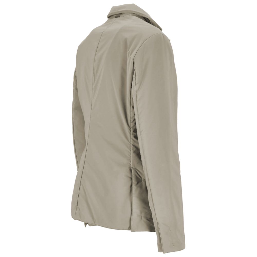 People Of Shibuya Beige Polyester Jackets & Coat - ACCEXO