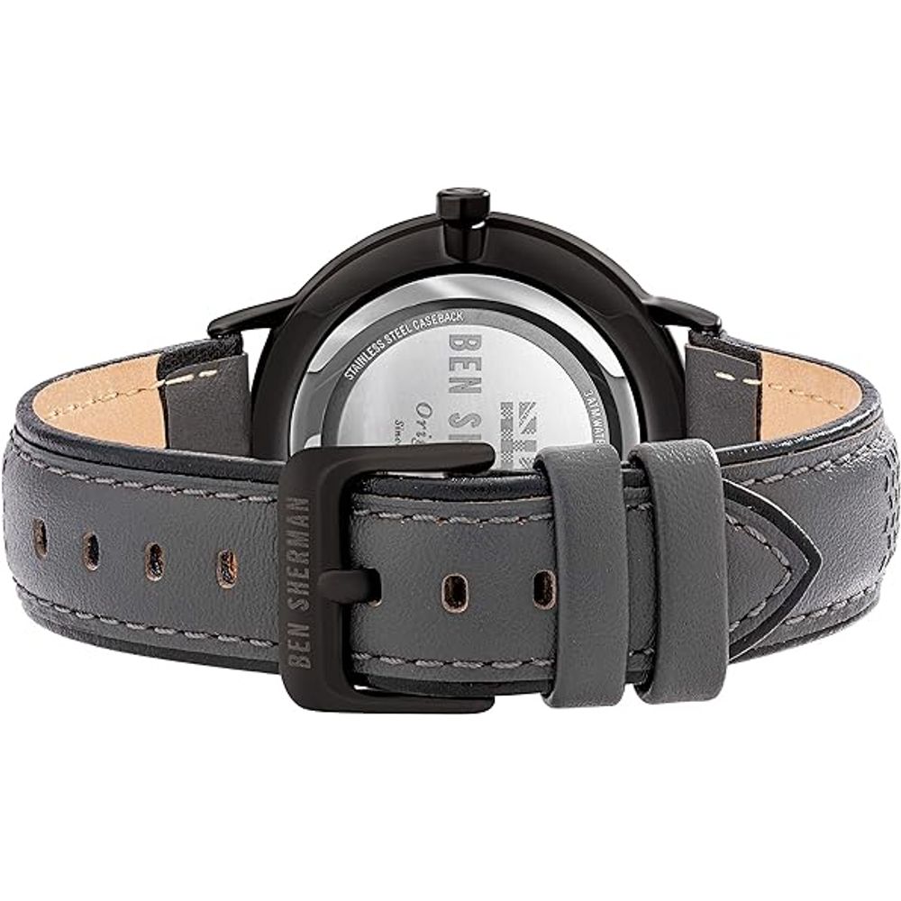 Ben Sherman Black Leather Watch - ACCEXO
