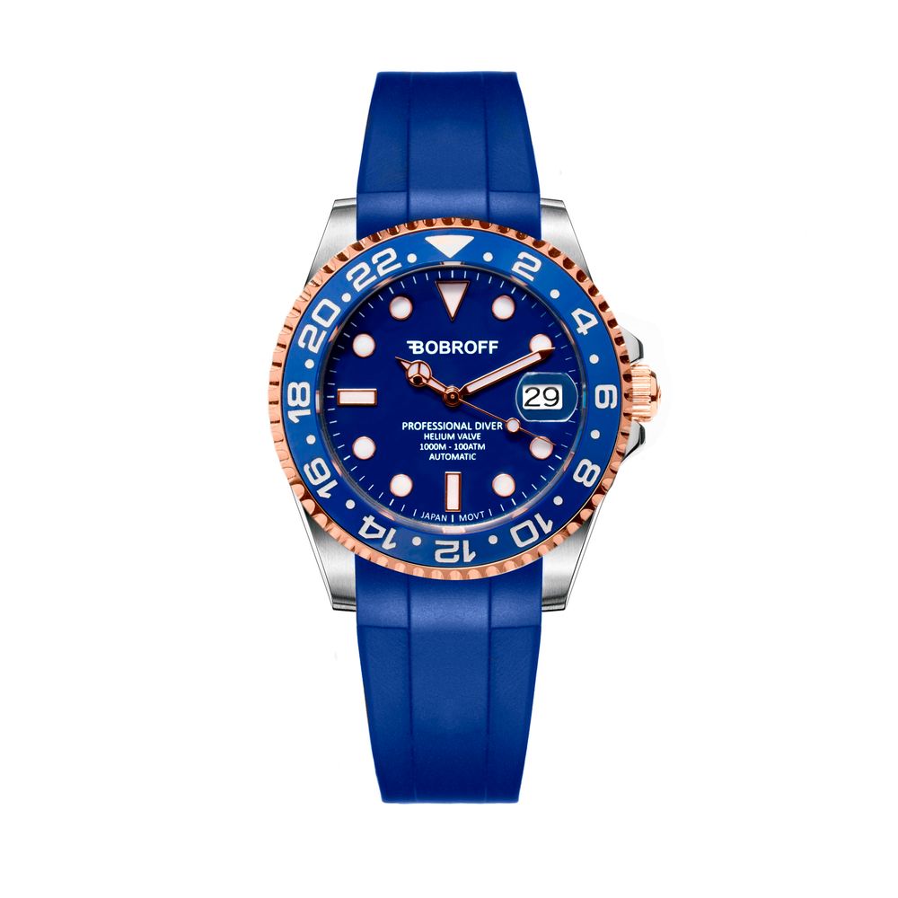 Bobroff Black Rubber Watch - ACCEXO