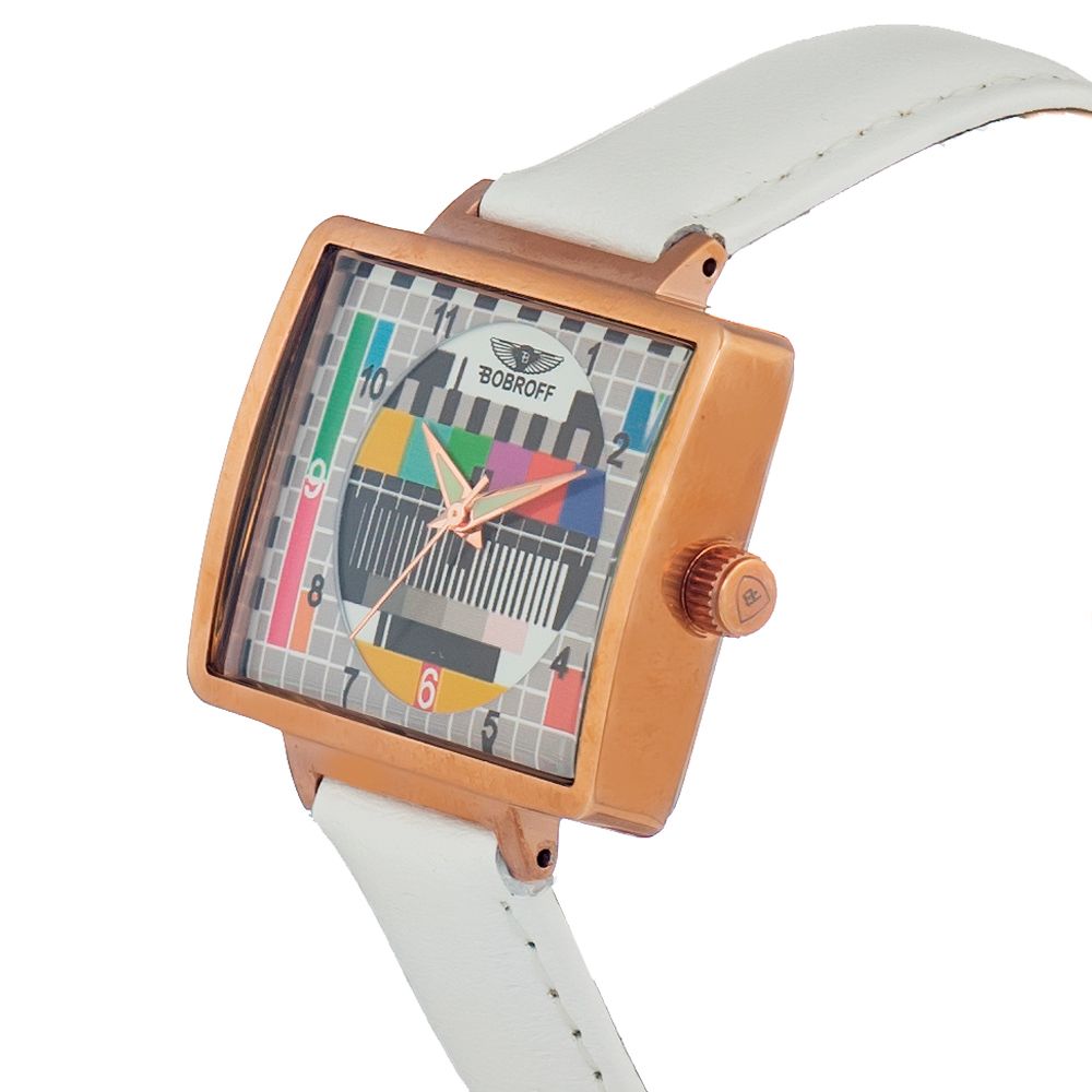 Bobroff White Leather Watch - ACCEXO