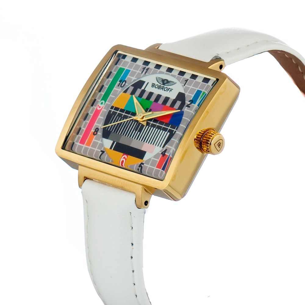 Bobroff White Leather Watch - ACCEXO