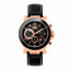 Bobroff Black Leather Dress Watch
