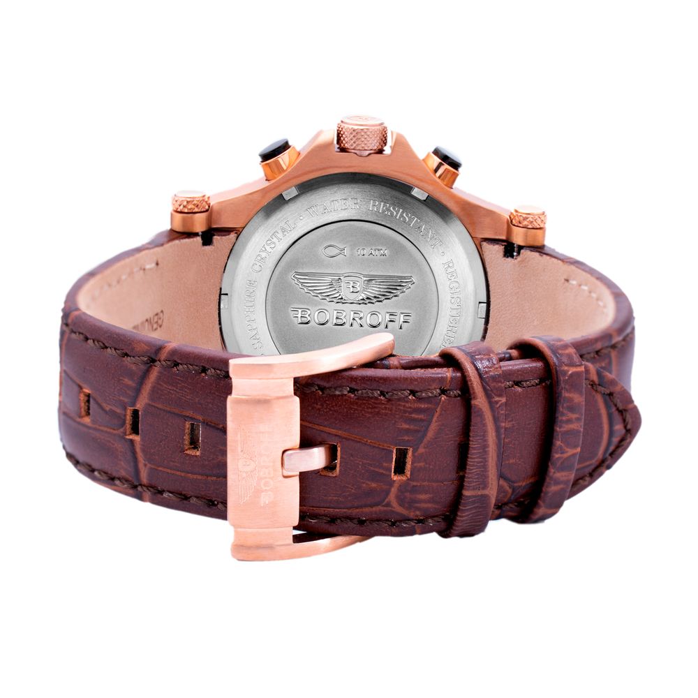Bobroff Brown Leather Watch - ACCEXO