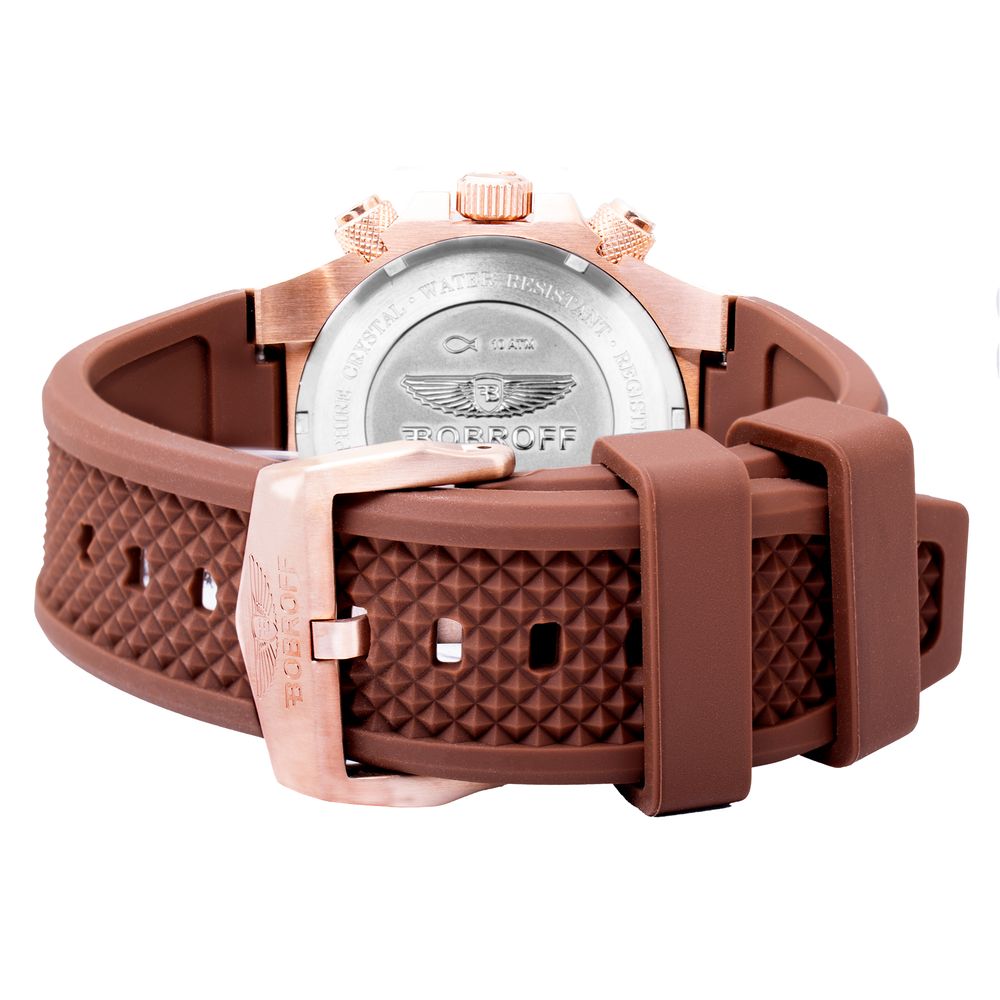 Bobroff Brown Rubber Watch - ACCEXO