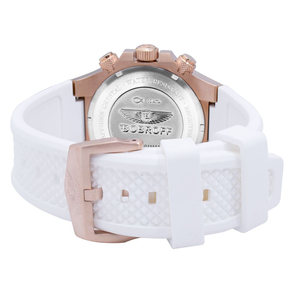 Bobroff White Rubber Watch - ACCEXO