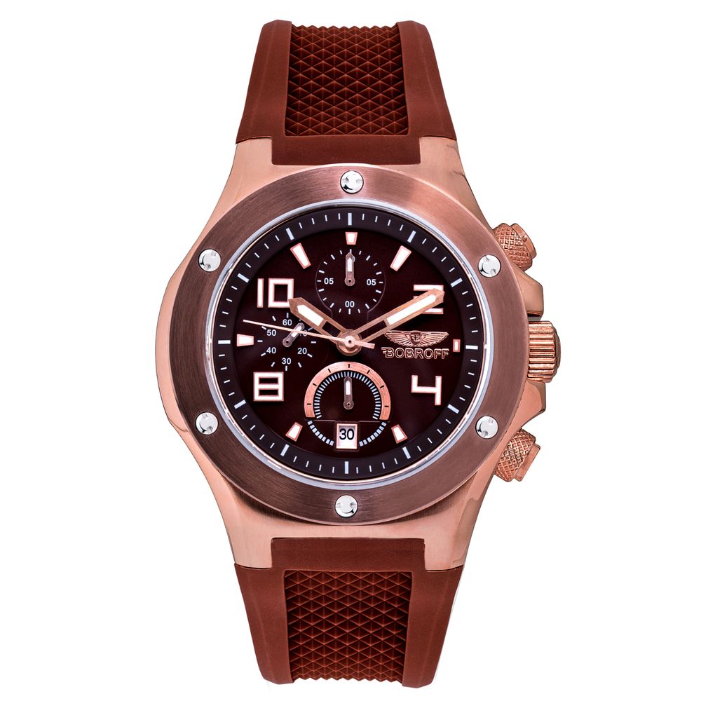 Bobroff Brown Rubber Watch - ACCEXO