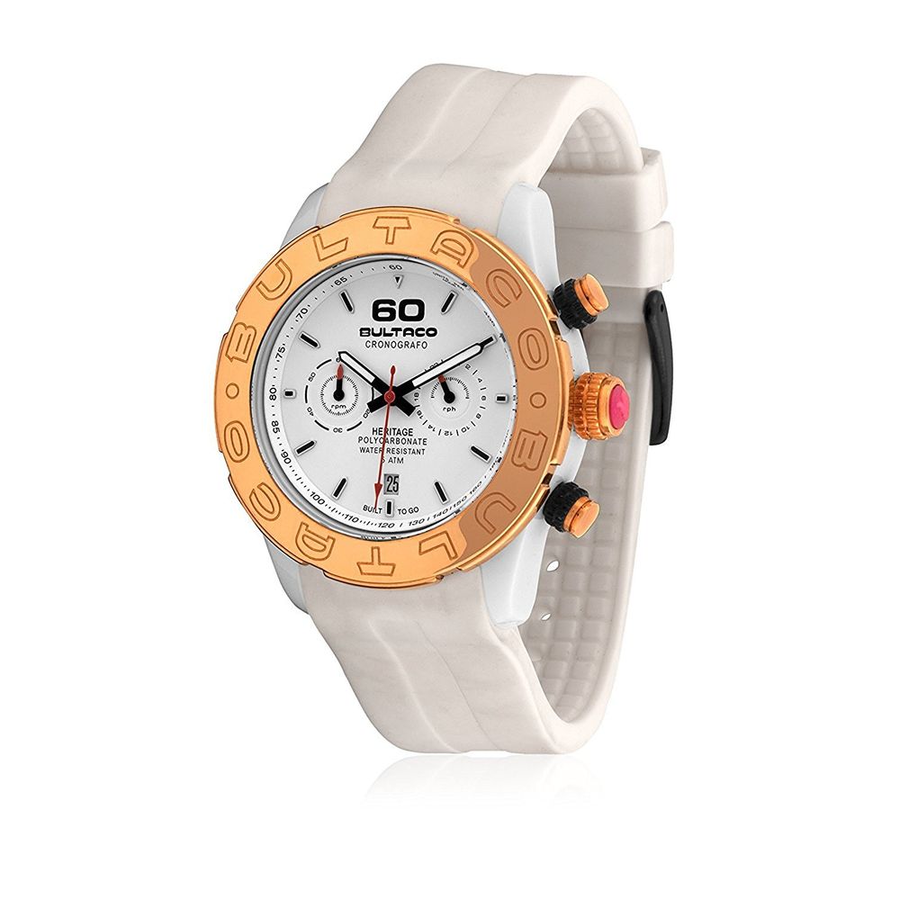 Bultaco White Rubber Watch - ACCEXO