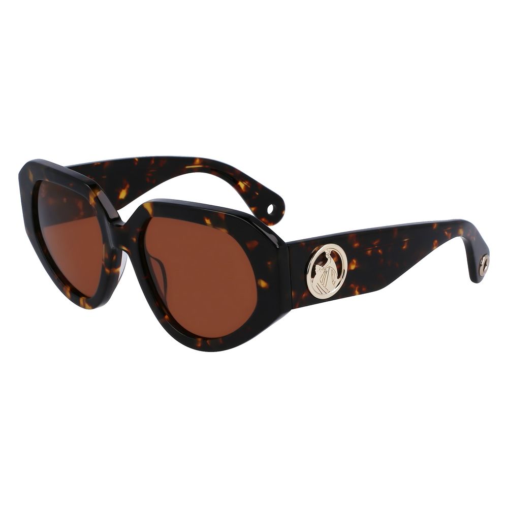 Lanvin Brown Acetate Sunglasses - ACCEXO