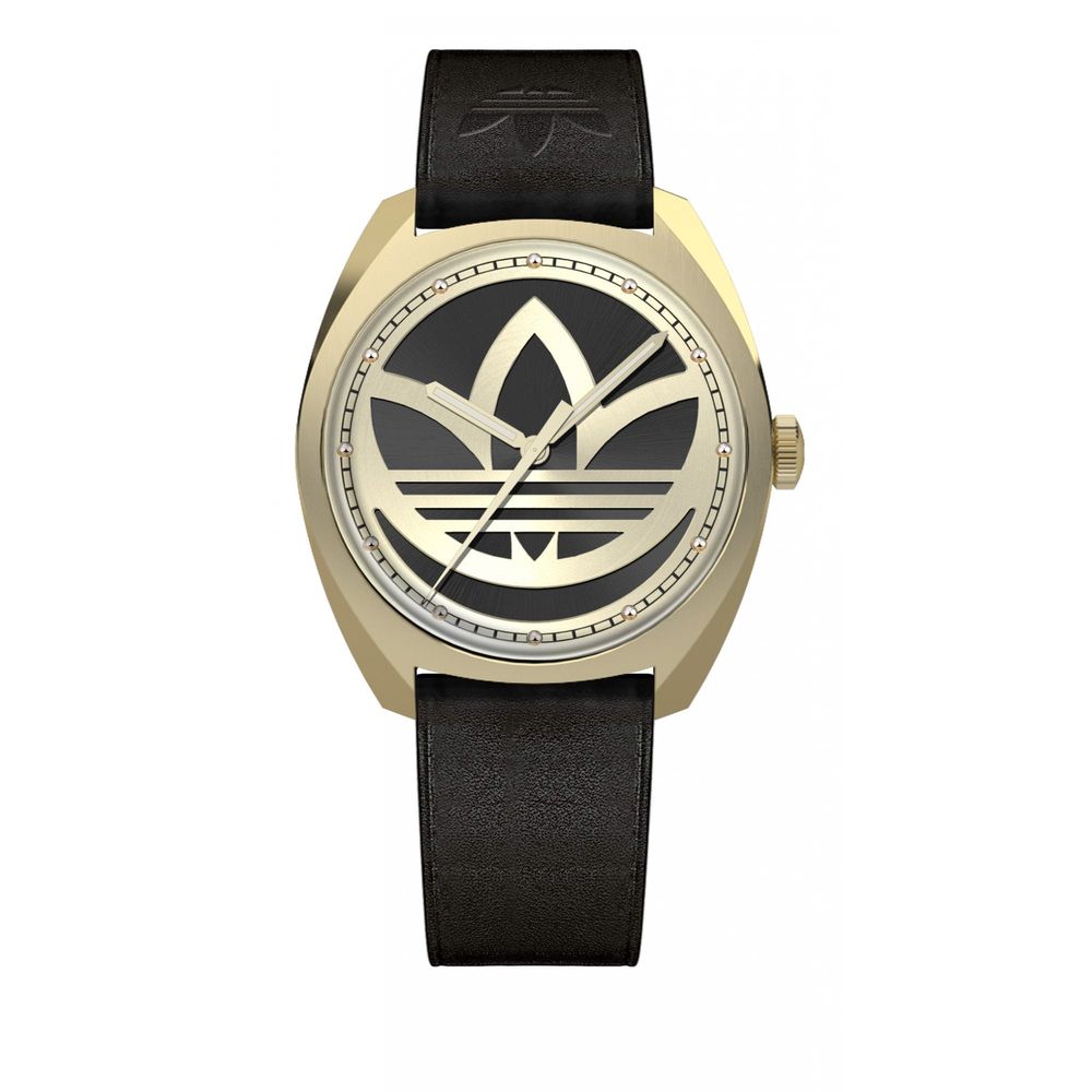 Adidas Black Leather Watch - ACCEXO
