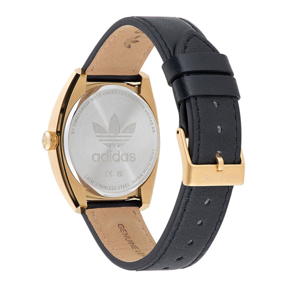 Adidas Black Leather Watch - ACCEXO