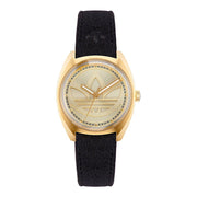 Adidas Black Leather Watch - ACCEXO