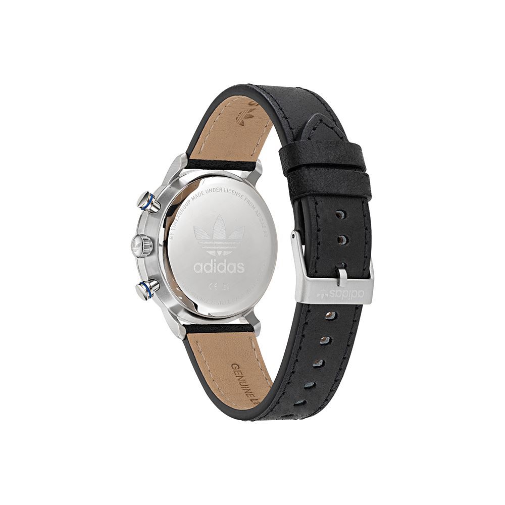 Adidas Black Leather Watch - ACCEXO