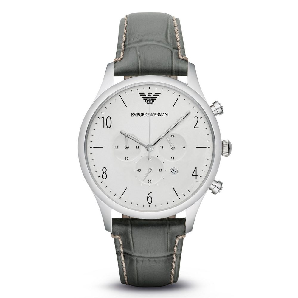 Armani Green Leather Watch - ACCEXO