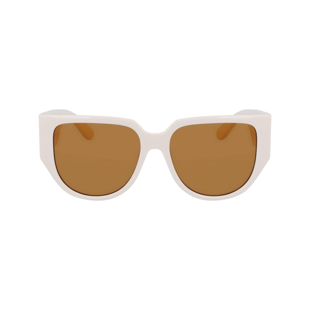 Ferragamo White Bio Injected Sunglasses - ACCEXO