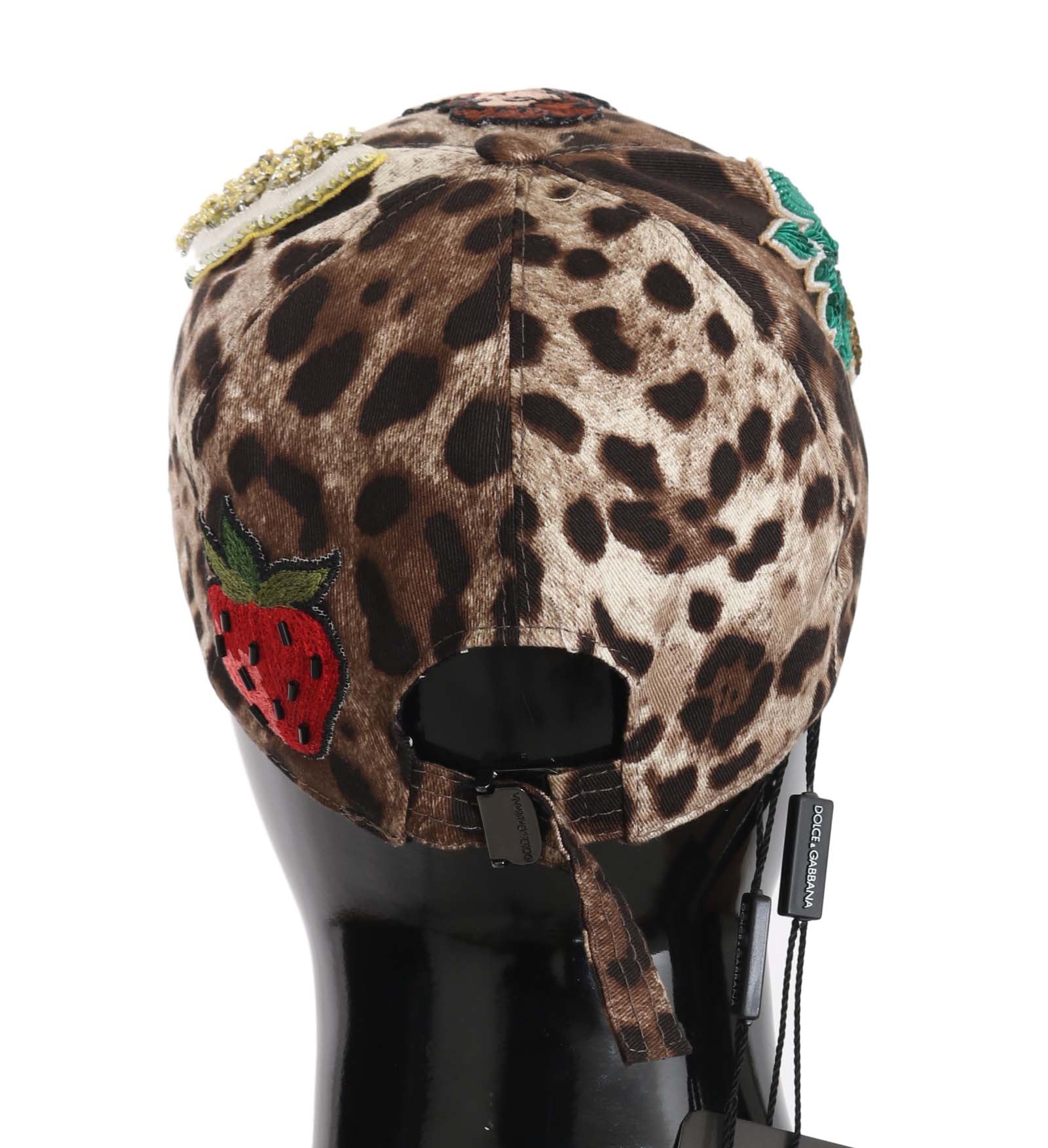 Dolce & Gabbana Elegant Sequined Leopard Baseball Cap - ACCEXO