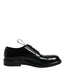 Dolce & Gabbana Black Patent Leather Derby Lace Up Formal Dress Shoes - ACCEXO