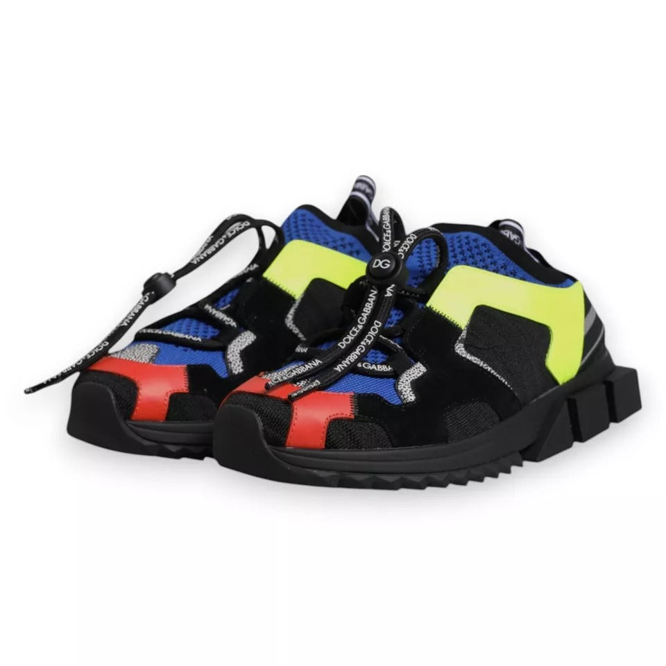 Dolce & Gabbana Multicolor Mesh Sorrento Trekking Sneakers Shoes - ACCEXO