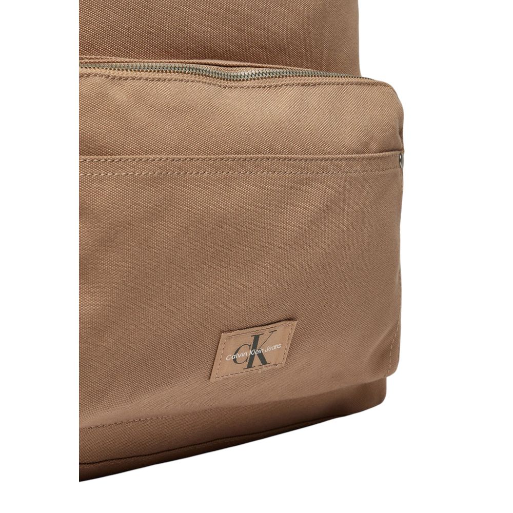 Calvin Klein Beige Recycled Polyester Backpack - ACCEXO