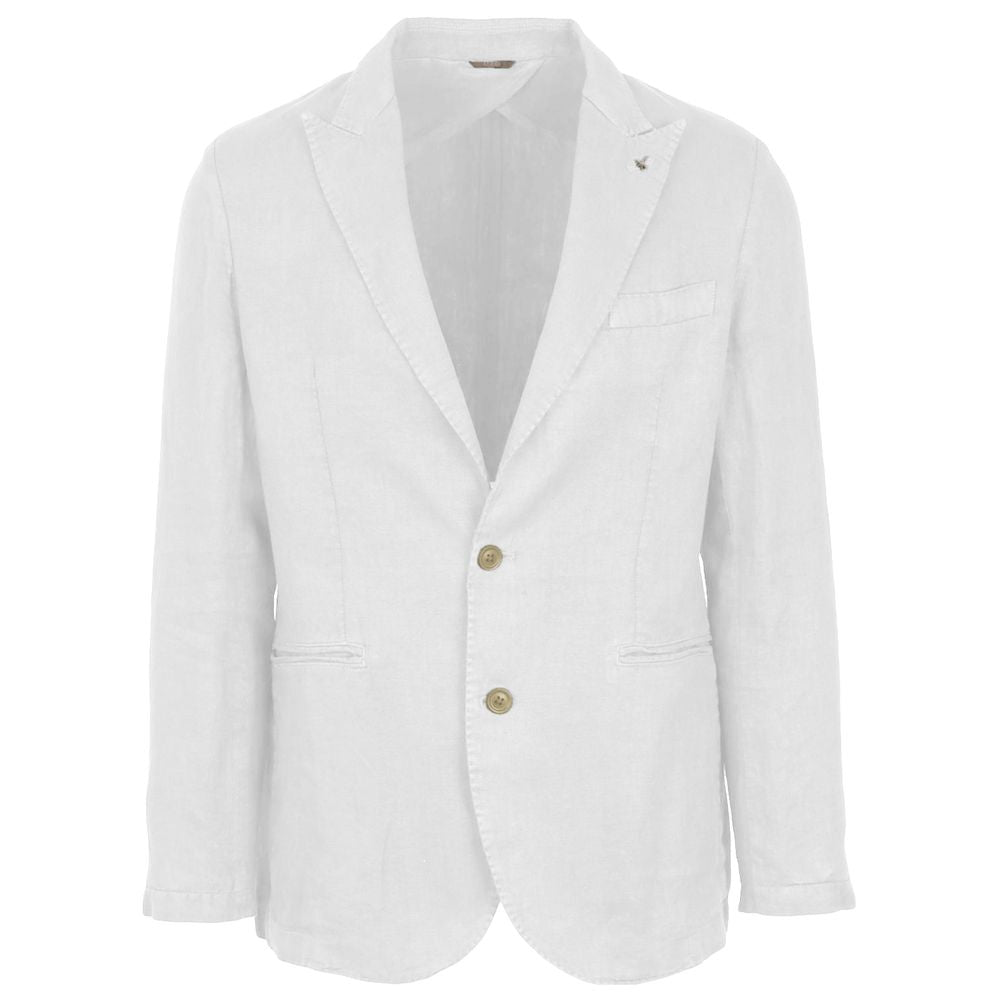 AT.P.CO White Linen Blazer - ACCEXO