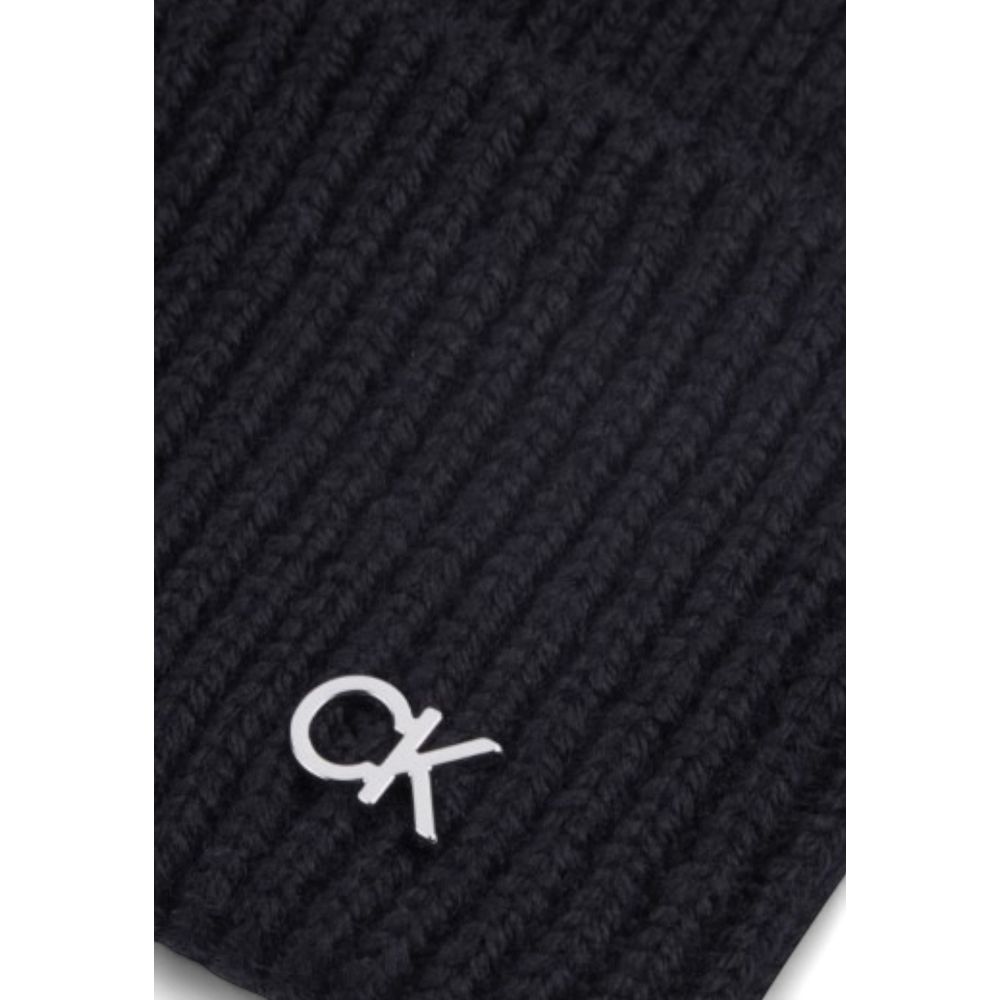 Calvin Klein Black Wool Hat - ACCEXO