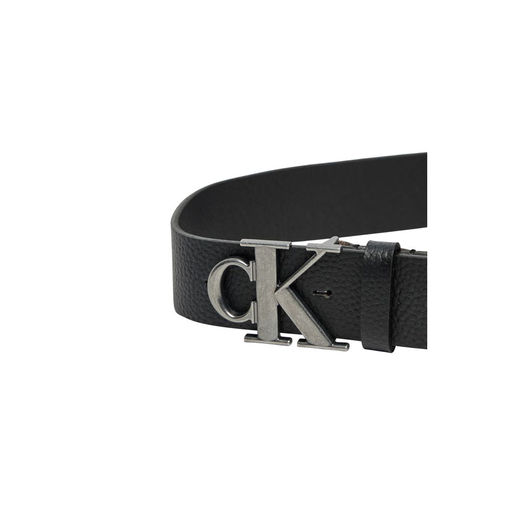 Calvin Klein Jeans Black Leather Belt - ACCEXO