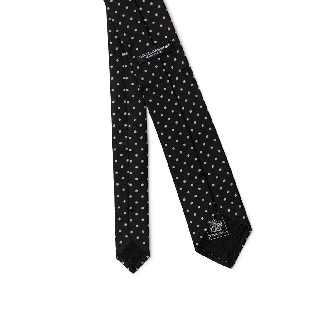 Dolce & Gabbana Black Silk Ties & Bowty - ACCEXO