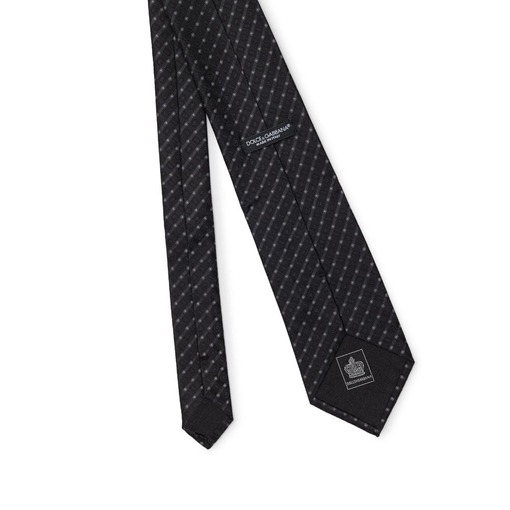 Dolce & Gabbana Black Silk Ties & Bowty - ACCEXO