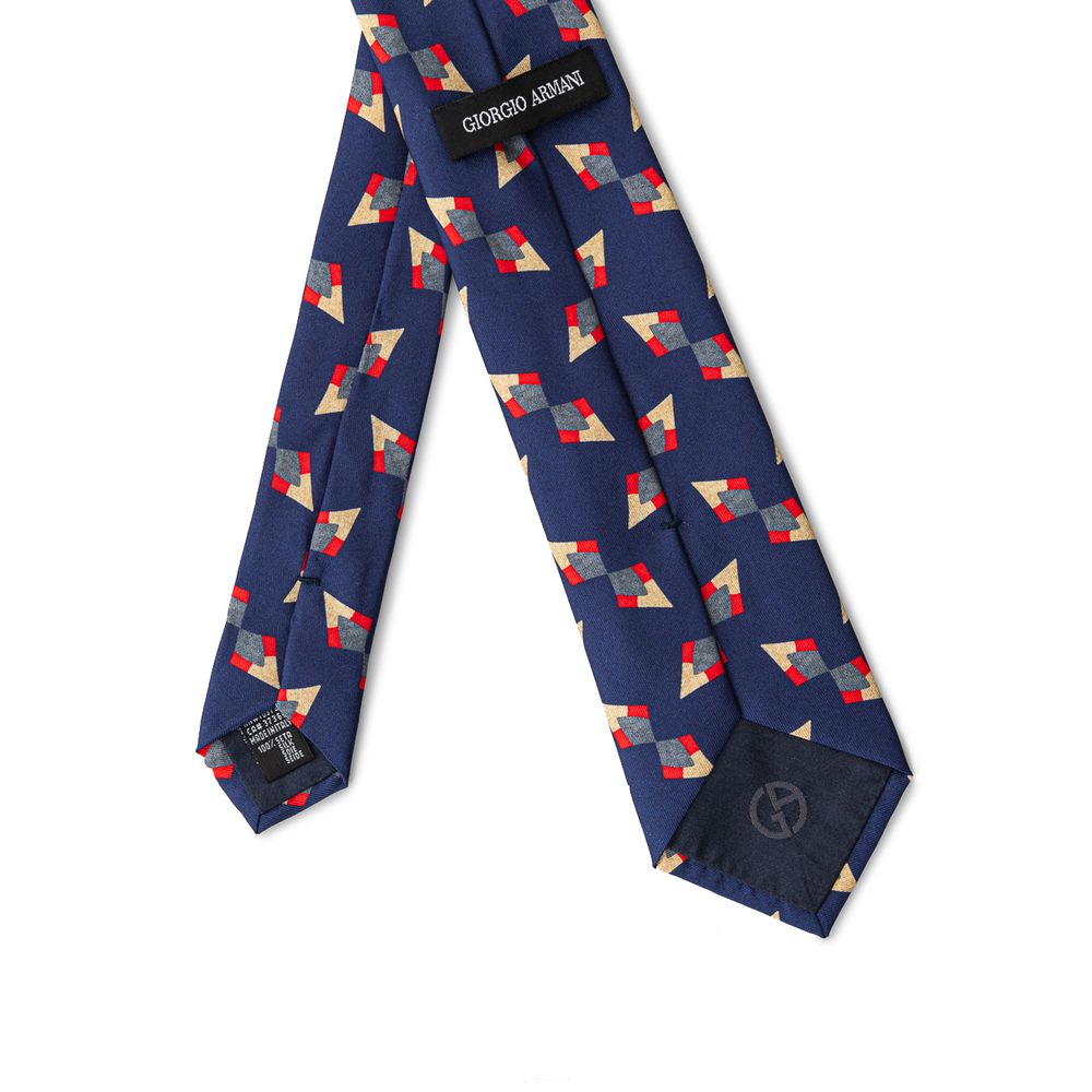 Giorgio Armani Blue Silk Ties & Bowty - ACCEXO