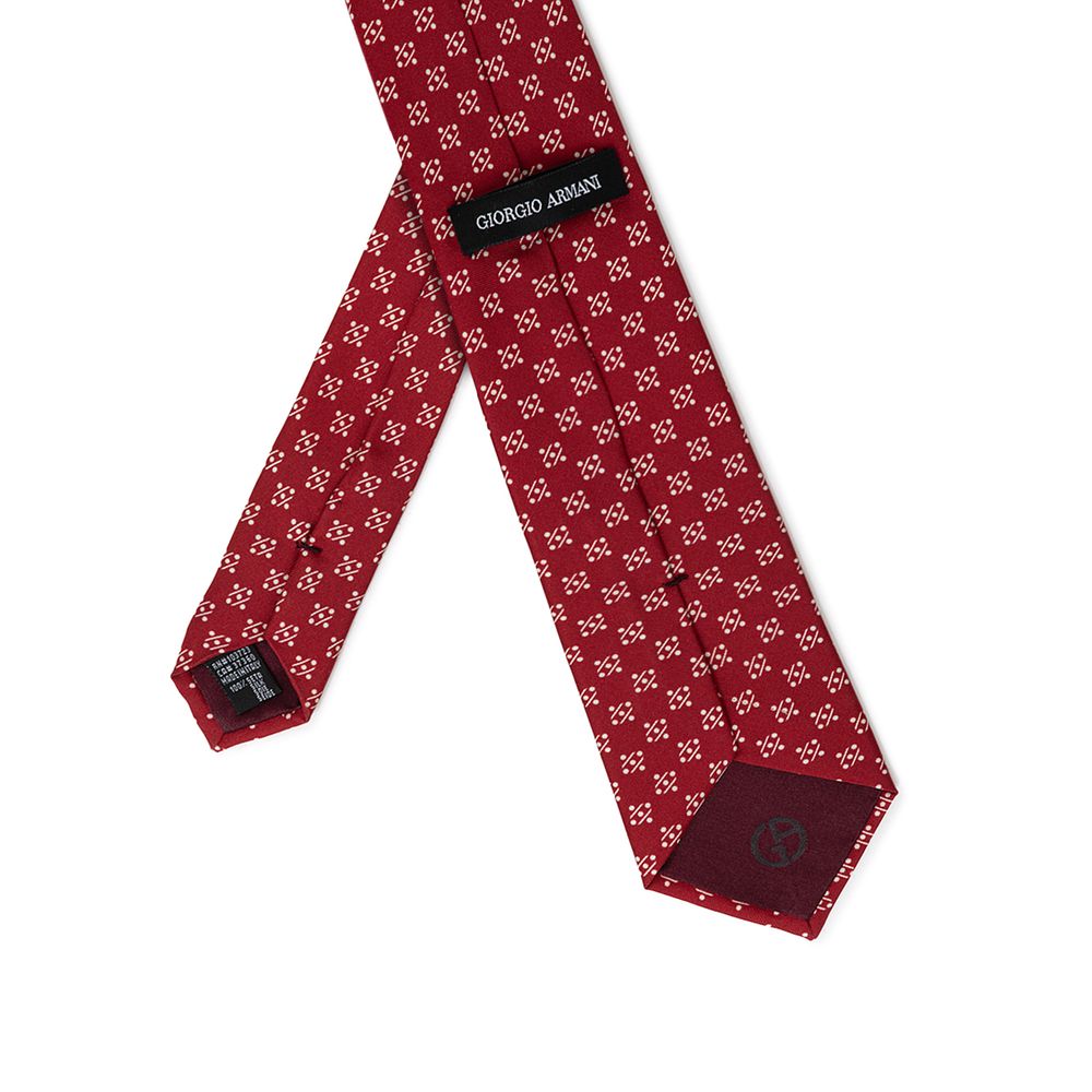 Giorgio Armani Red Silk Ties & Bowty - ACCEXO