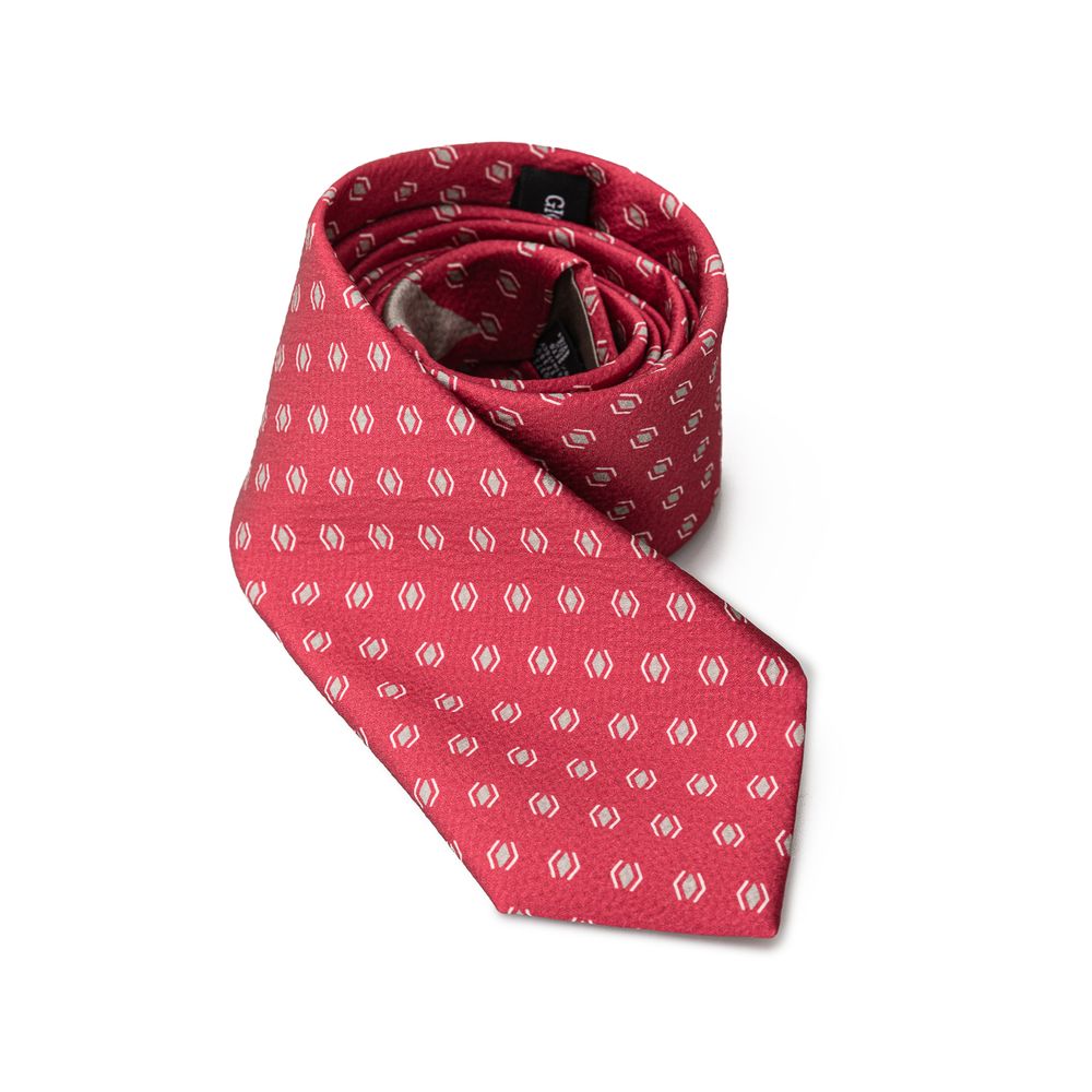 Giorgio Armani Red Silk Ties & Bowty - ACCEXO