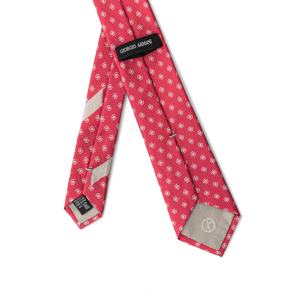Giorgio Armani Red Silk Ties & Bowty - ACCEXO
