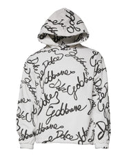 Dolce & Gabbana White Logo Cotton Hooded Sweatshirt Sweater - ACCEXO