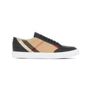 Burberry Black Leather New Salmond Sneakers - ACCEXO