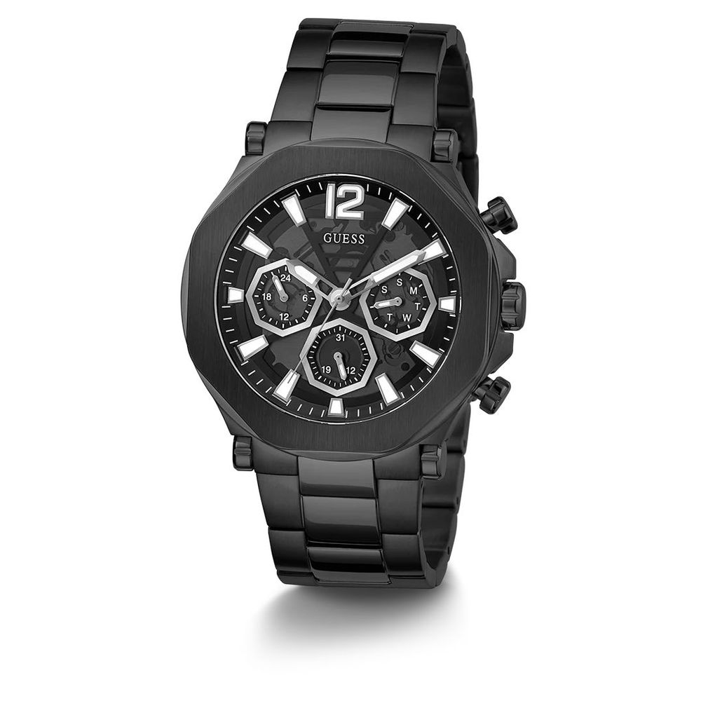 Guess Black Stainless Steel Watch - ACCEXO
