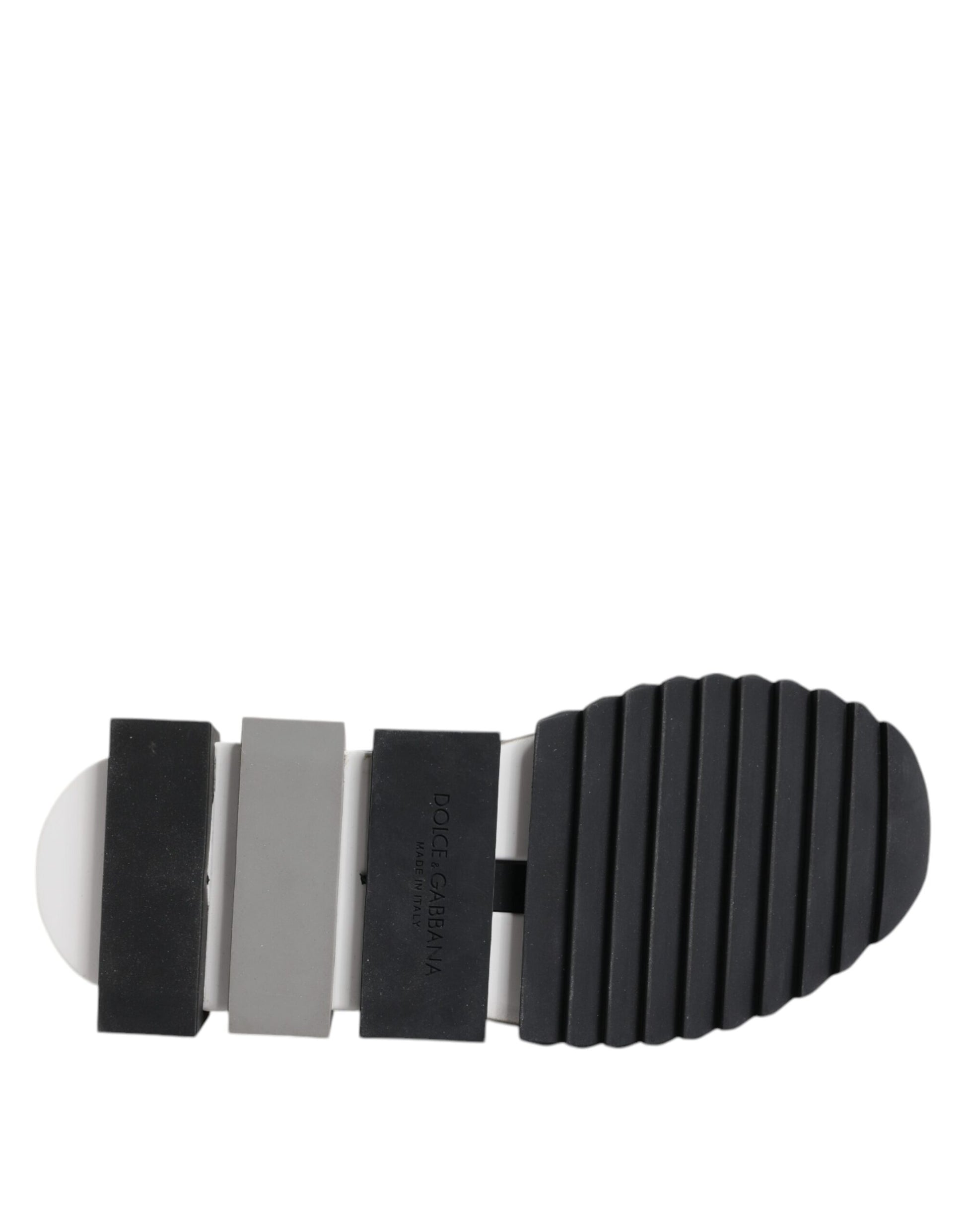 Dolce & Gabbana White Black Sorrento Socks Sneakers Shoes - ACCEXO