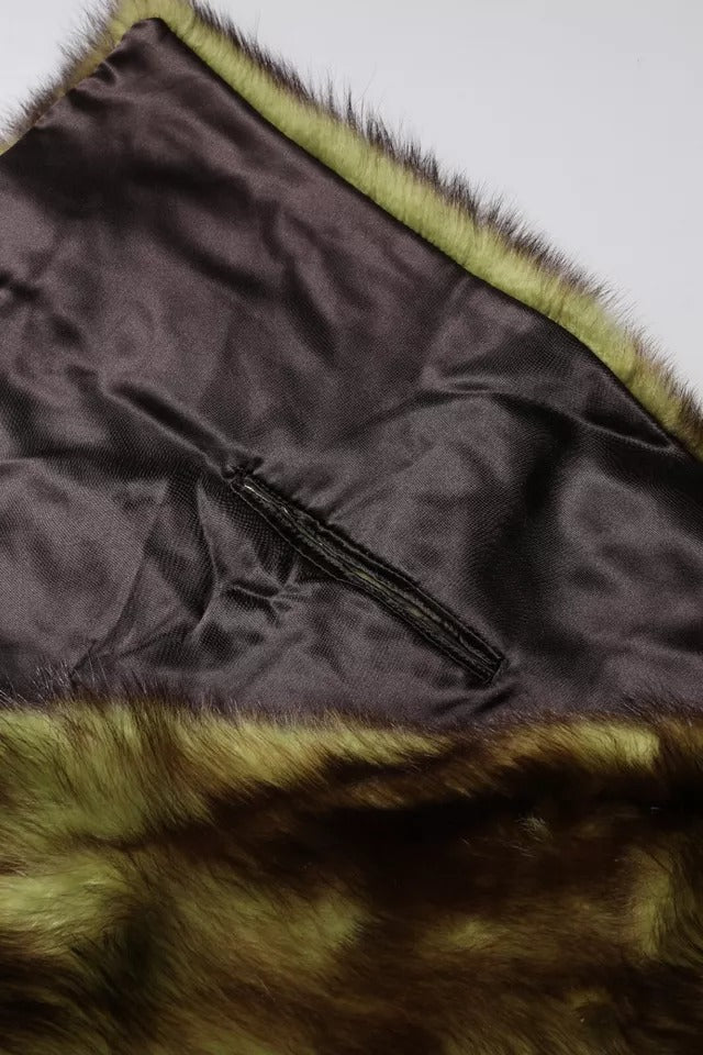 Dolce & Gabbana Multicolor Fur Shawl Neck Wrap Cover Collar Scarf - ACCEXO