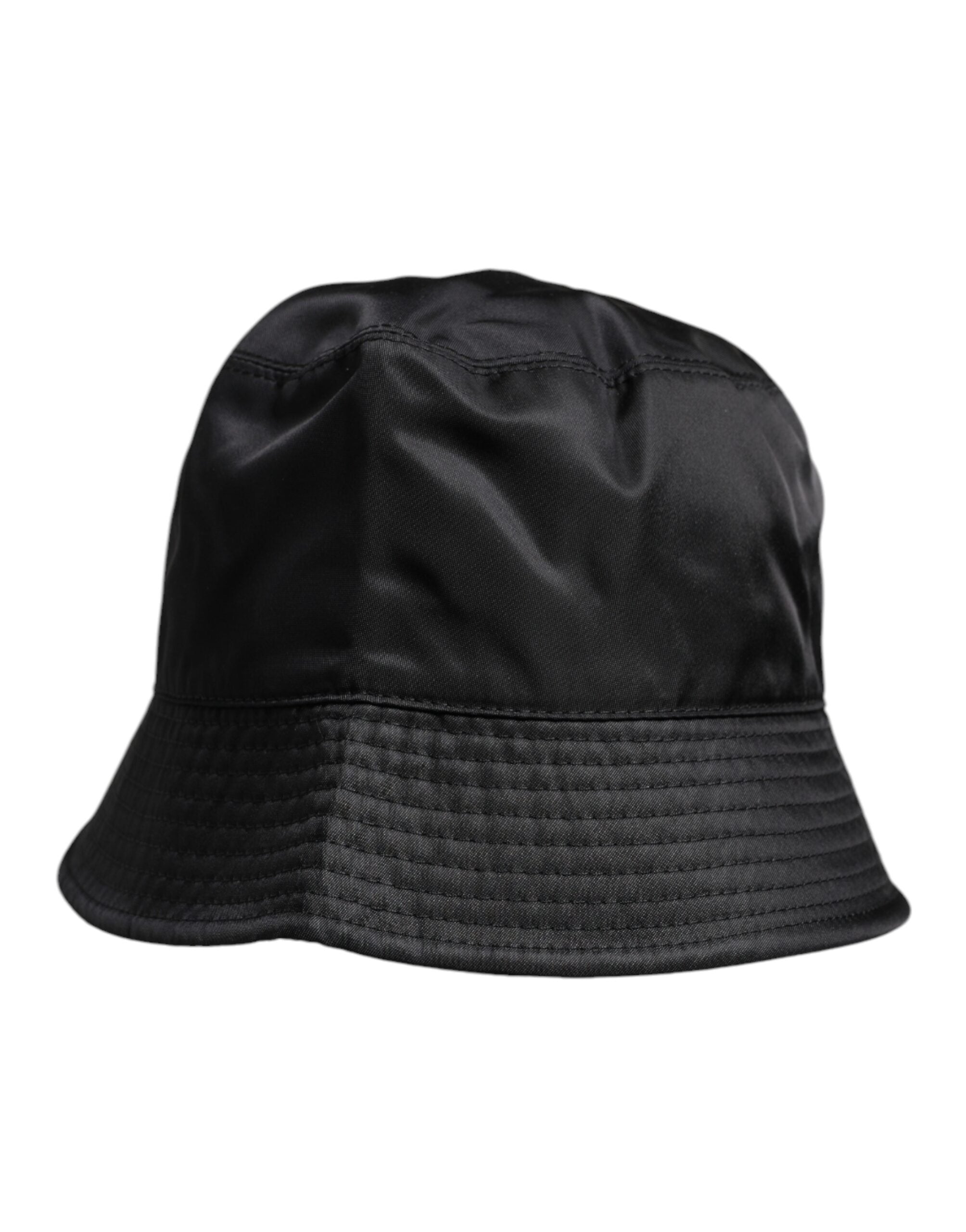Dolce & Gabbana Black Cotton Wide Brim Bucket Hat - ACCEXO