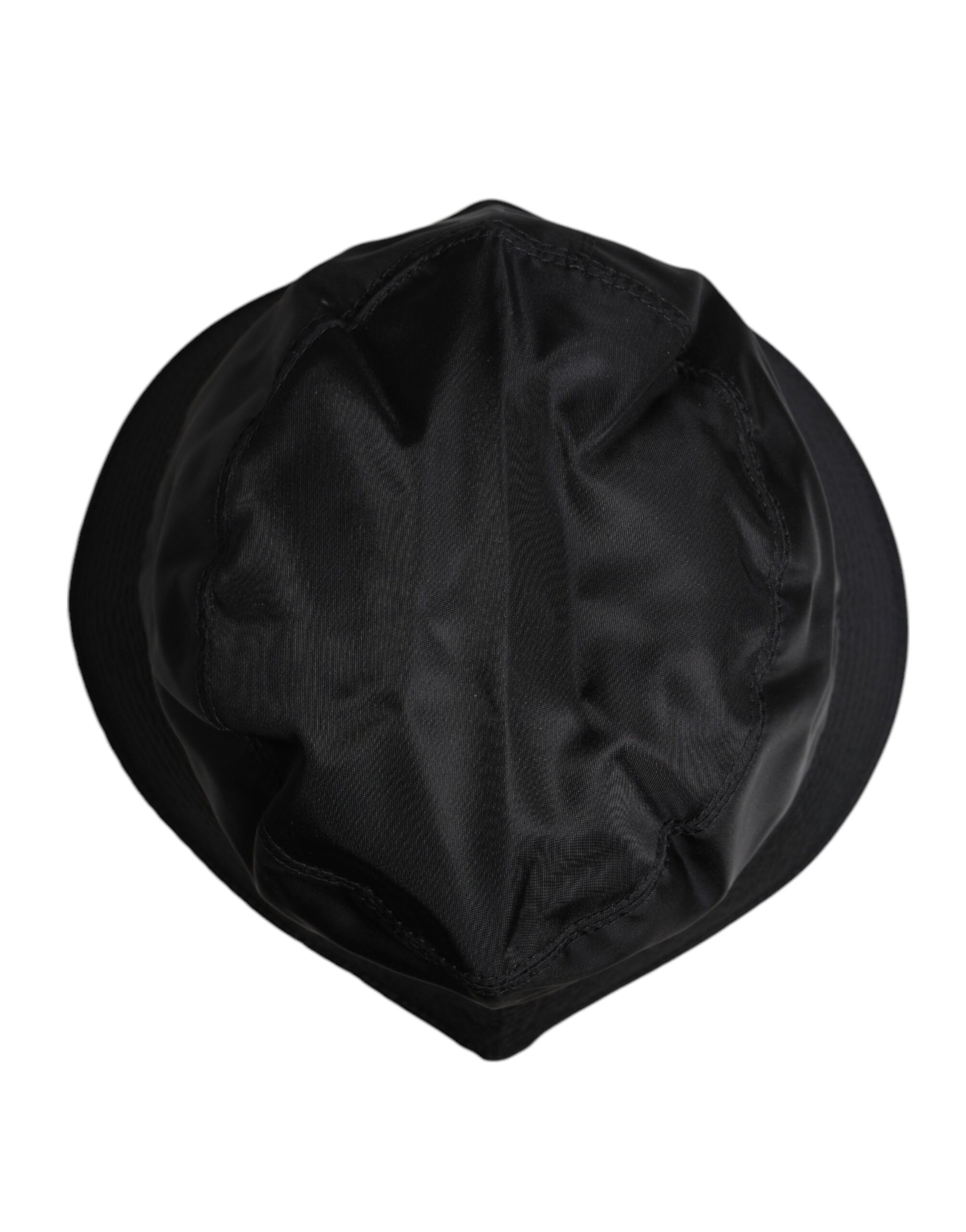 Dolce & Gabbana Black Cotton Wide Brim Bucket Hat - ACCEXO