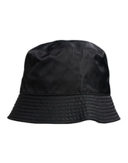 Dolce & Gabbana Black Cotton Wide Brim Bucket Hat - ACCEXO