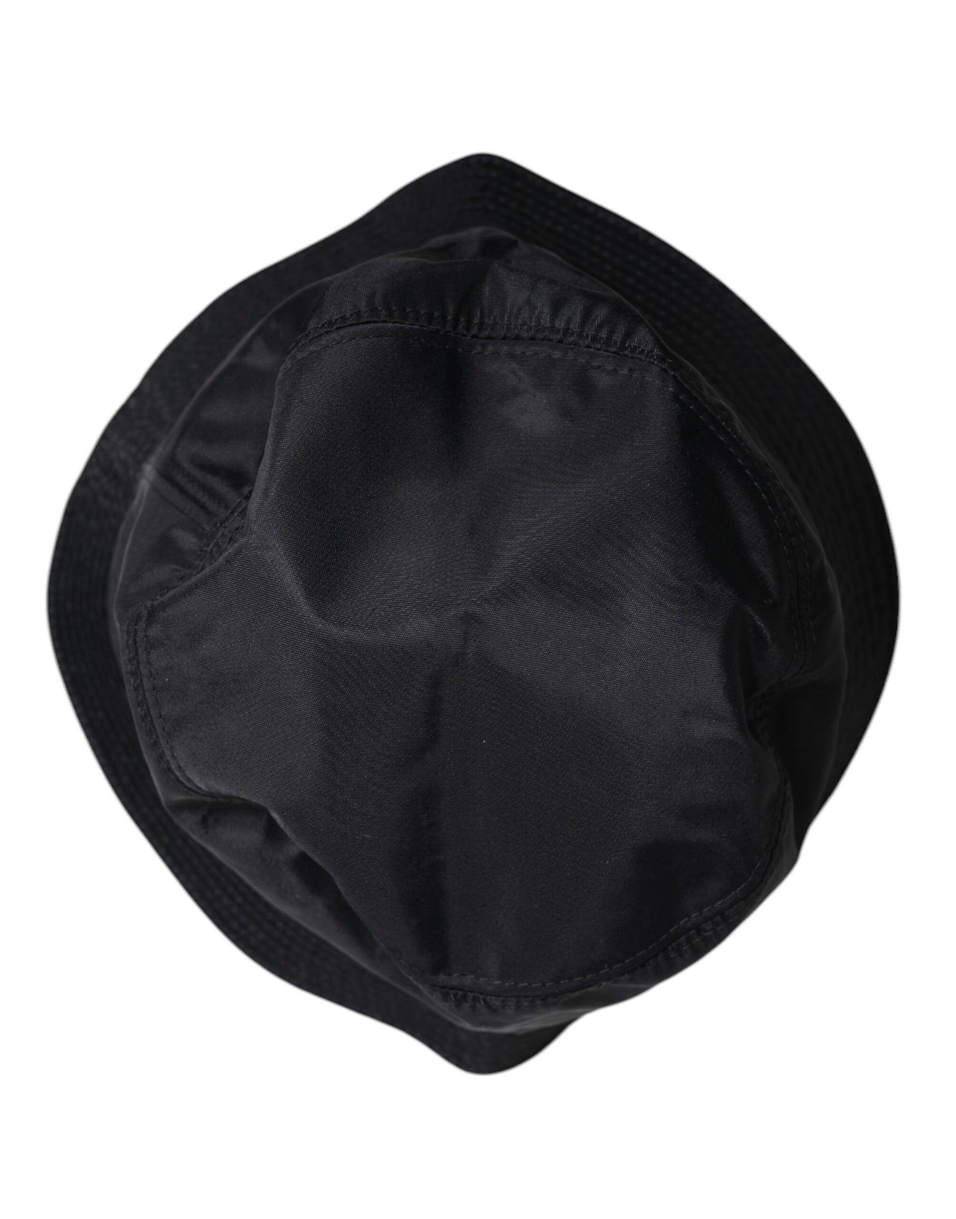 Dolce & Gabbana Black Cotton Wide Brim Bucket Hat - ACCEXO