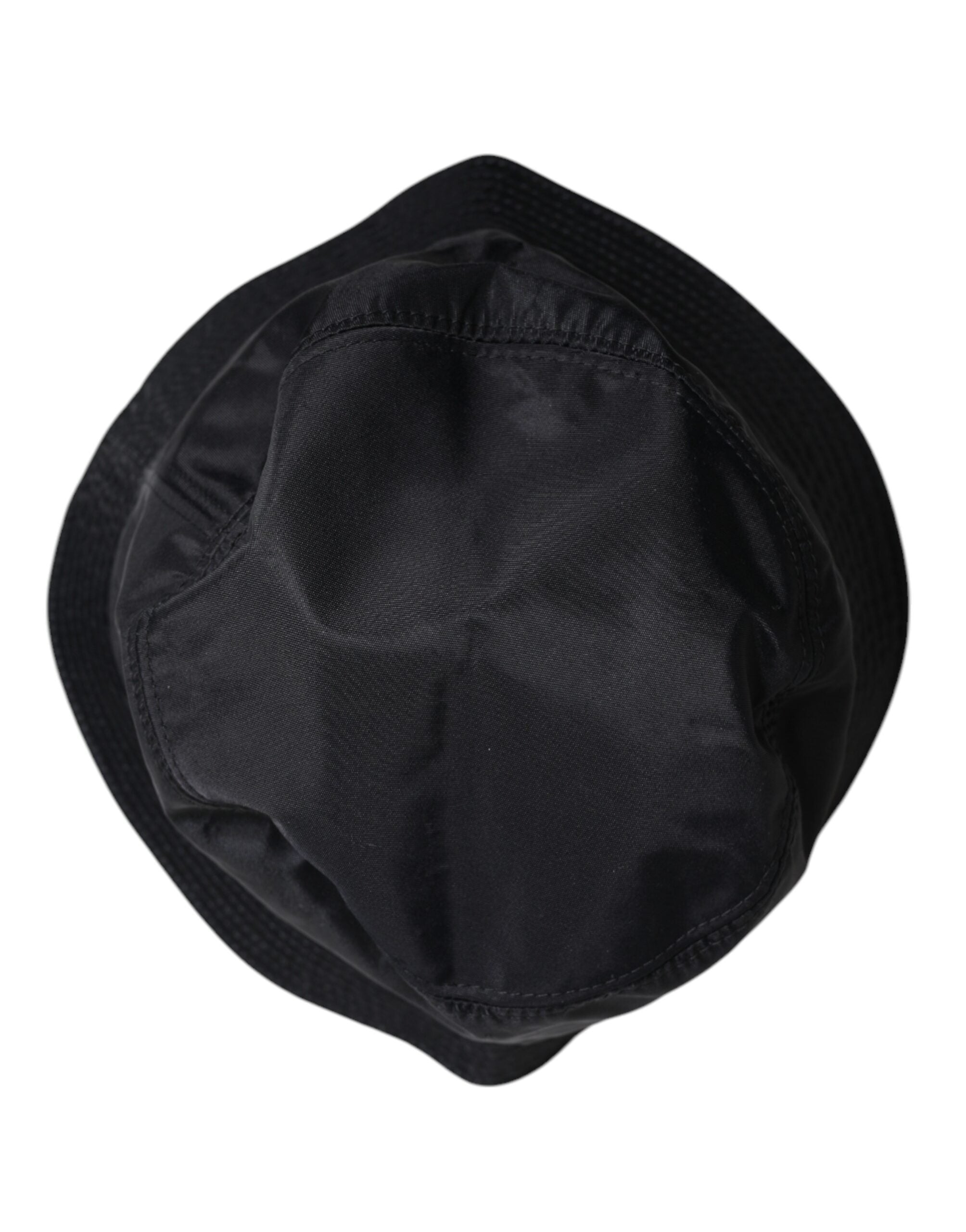 Dolce & Gabbana Black Cotton Wide Brim Bucket Hat - ACCEXO
