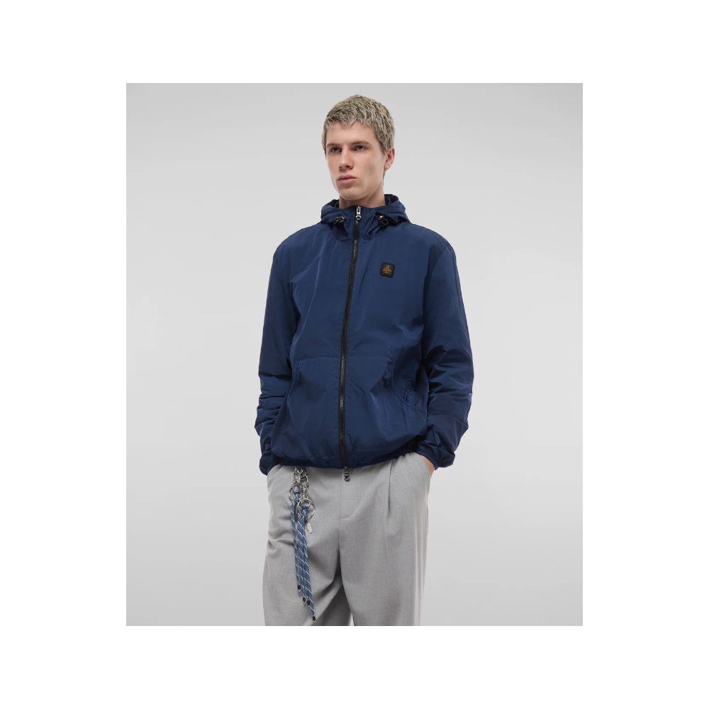 Refrigiwear Blue Polyamide Men's Summer Jacket - ACCEXO